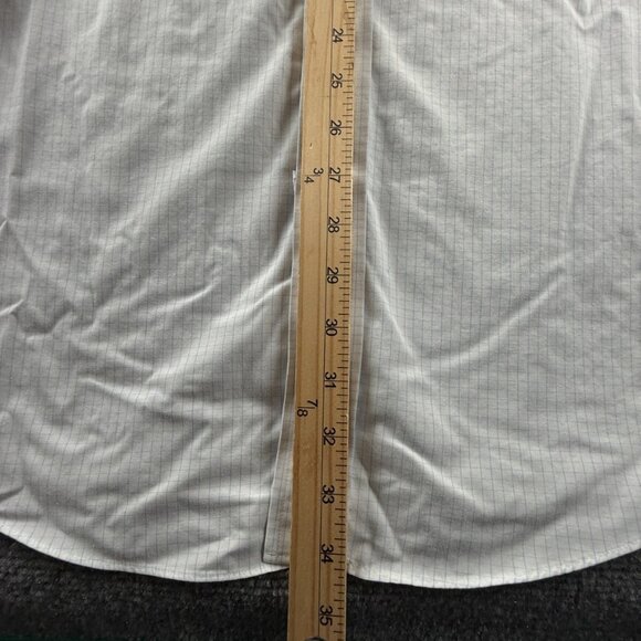 Brooks Brothers 18 38 Slim Cotton Blue Check Non-Iron Mens Long Sleeve Button Up - Picture 4 of 16